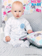 Dětská deka z Minky New Baby bílo-šedá 70x75 cm