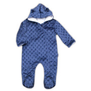Zimní kojenecký overal z Minky Nicol Bubbles modrý 