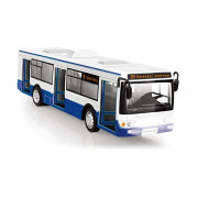 Autobus česky mluvící 28 cm modrý volný chod se světlem a zvukem
