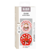 Anatomický dudlík z prírodního kaučuku Colour Polka 2 ks 0 - 6 měsíců Bibs