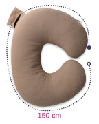 Mušelínový polohovací polštář MiniRelax 140 cm Babymatex