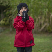 Dětská zimní softshellová bunda s beránkem Lamb Red Esito 