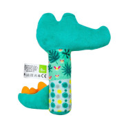Plyšová hračka s pískátkem - Krokodýl, zelená Akuku
