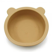 Silikonová miska s přísavkou Medvídek 12 cm