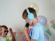 Bezdrátová dětská sluchátka s aktivním potlačením hluku Blue Lalarma