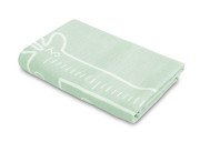 Milníková mušelínová plenka/dečka 120x120 cm Boho Sensillo, mátová