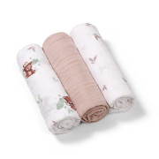 Mušelínové plenky Super Soft růžové 3 ks 70x70 cm BabyOno