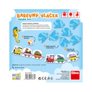 První hraní Barevný vláček naučná hra Dino