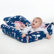 Multifunkční hnízdečko s polštářkem a peřinkou New Baby OVEČKY BÉŽOVÉ