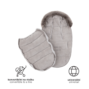 Set zimní fusak Comfy 4 v 1 + rukavice na kočárek Furry Petite & Mars