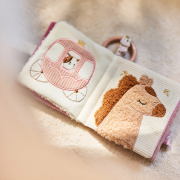 Textilní knížka s aktivitami Flower Fairies Jollein