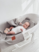 Waflová letní sada polštářku s přikrývkou Šedá Infantilo