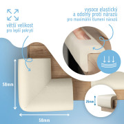Ochrana rohů a hran pěnová sada 4 ks Sipo