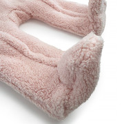 Zimní dívčí kojenecká kombinéza, kapuce s ušima Pidilidi Pink