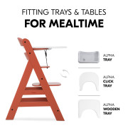 Jídelní dřevená židle Hauck Alpha+