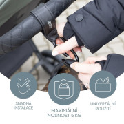 Multifunkční popruh se skobou Deluxe 2 ks Black Zopa