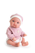 Realistická panenka miminko s celovinylovým tělem Mufly 21 cm Antonio Juan