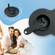 Ochranné kryty na elektrické zásuvky set 12 ks + 2x klíče Sipo