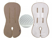 Letní vložka do kočárku 3D merino taupe