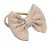 3dílná sada Lady, body, suknička s laclem, čelenka béžová/bílá Baby Nellys