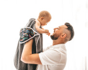 Dětská osuška s kapucí Maxi print 100 x 100 cm Babymatex