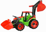 Traktor se lžící červeno-zeleny Lena Modrý