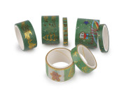 Vánoční ozdobná lepicí páska sada Washi