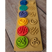 Puzzle senzorická kolečka XL, pastelová