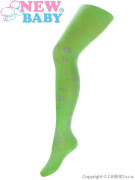 Bavlněné punčocháče 3D New Baby Zelené Vel. 128 (7-8 let)