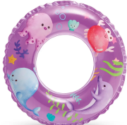 Nafukovací kruh 61 cm Transparent