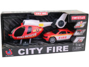 Vtrtulník s hasičským vozem