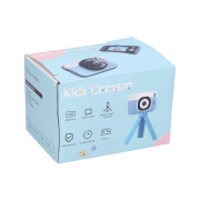 Dětský digitální fotoaparát silikonové pouzdro dino stativ - foto 48Mpx video Full HD