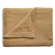 Mushie pletená dětská deka z organické bavlny Puntíkovaná