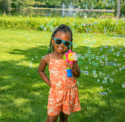 Bublifuk slunečnice na baterie