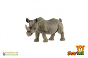 Nosorožec dvourohý zooted plast 14 cm