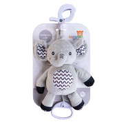 Natahovací hrací strojek plyš 30 cm závěs na postýlku/kočárek Babyted