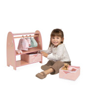 Dřevěný šatní věšák na oblečení pro panenky Tulipe DeCuevas 