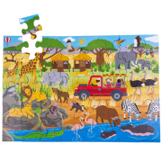 Podlahové puzzle Africké dobrodružné 48 dílků Bigjigs Toys