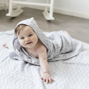 Mušelínová osuška Blenker s kapucí 100x70 cm KipKep