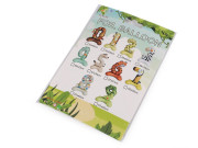 Narozeninové nafukovací číslice stojící zvířátka