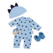 Overal pro panenky modrý s doplňky LullaBaby