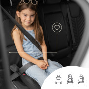 Ochrana na sedadlo vozidla s protiskluzovým silikonem, černá Sipo