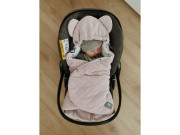 Fusak/zavinovačka/deka do autosedačky Vintage Animals Sky Blue Sleepee