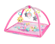 Hrací deka s hrazdou a míčky Pink Sky KikkaBoo
