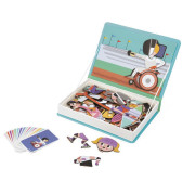 Magnetická kniha skládačka pro děti Sport Magnetibook Janod
