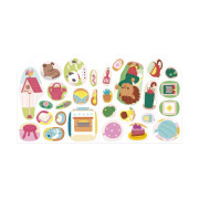 Samolepky Dům 7 předloh Stickers Janod