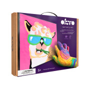 Malování hmotou podle čísel Lama 29 x 29 cm Okto