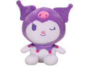 Kuromi plyšová 22 cm spandex sedící My Melody & Kuromi