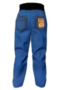 Softshellové kalhoty dětské Džíny modrá