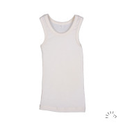 Dětské Merino tílko Ecru PoPoLiNi